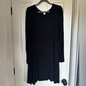 Old Navy Black Long Sleeve Dress
